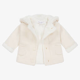 Tartine et Chocolat-Кремовое трикотажное пальто для коляски | Childrensalon Outlet