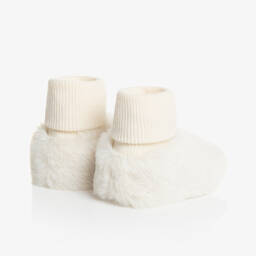 Tartine et Chocolat-Кремовые пинетки с искусственным мехом | Childrensalon Outlet