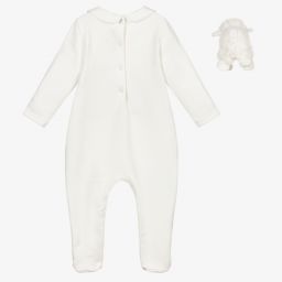 Tartine et Chocolat-Кремовый подарочный комплект с комбинезоном и ягненком | Childrensalon Outlet