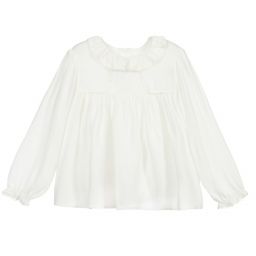 Tartine et Chocolat-Блузка из вискозы цвета слоновой кости | Childrensalon Outlet