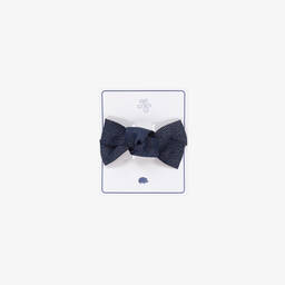Tartine et Chocolat-Navy Blue Bow Hair Clip (7cm) | Childrensalon Outlet