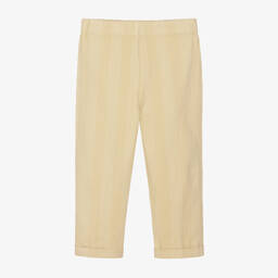 The Animals Observatory-بنطلون قطن تويل مقلم لون بيج | Childrensalon Outlet