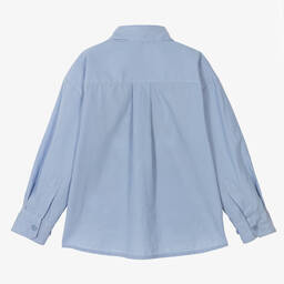 The Animals Observatory-Голубая рубашка из тенсела | Childrensalon Outlet