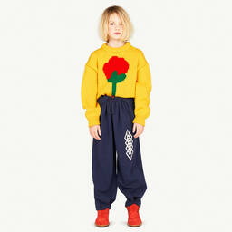 The Animals Observatory-Bright Yellow Intarsia Wool Sweater | Childrensalon Outlet