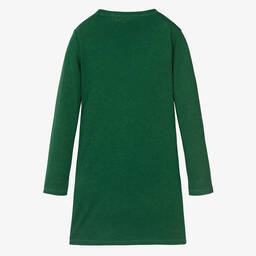 The Animals Observatory-Girls Green Logo Jersey Dress | Childrensalon Outlet