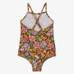 The Animals Observatory-مايّو لون أخضر وزهري بطبعة ورود للبنات | Childrensalon Outlet