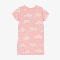 The Animals Observatory-Розовое хлопковое платье с облаками | Childrensalon Outlet