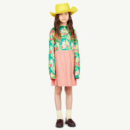 The Animals Observatory-Girls Pink Cotton Jersey Skirt | Childrensalon Outlet