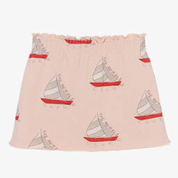 The Animals Observatory-تنورة قطن جيرسي لون زهري | Childrensalon Outlet