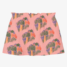 The Animals Observatory-Girls Pink Cotton Trees Skirt | Childrensalon Outlet