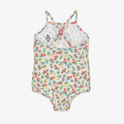 The Animals Observatory-Белый купальник в цветочек (UPF50+) | Childrensalon Outlet