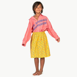 The Animals Observatory-تنورة مزيج قطن وتانسيل لون أصفر | Childrensalon Outlet