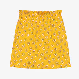 The Animals Observatory-تنورة مزيج قطن وتانسيل لون أصفر | Childrensalon Outlet