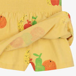 The Animals Observatory-Желтая хлопковая юбка-шорты с фруктами | Childrensalon Outlet