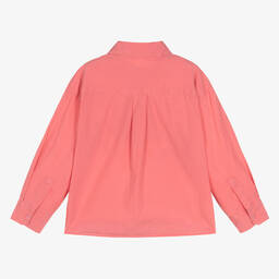 The Animals Observatory-قميص مزيج قطن وتانسيل لون زهري | Childrensalon Outlet