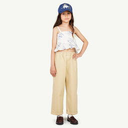 The Animals Observatory-بنطلون قطن تويل مقلم لون بيج تينز | Childrensalon Outlet