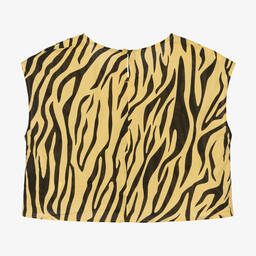 The Animals Observatory-توب تينز بناتي قطن لون أصفر وأسود | Childrensalon Outlet