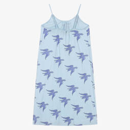 The Animals Observatory-فستان تينز بناتي قطن لون أزرق | Childrensalon Outlet