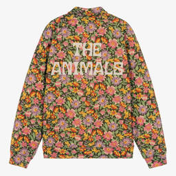 The Animals Observatory-Teen Girls Green & Pink Cotton Floral Top | Childrensalon Outlet