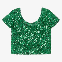 The Animals Observatory-توب لون أخضر مزين بترتر للمراهقات | Childrensalon Outlet