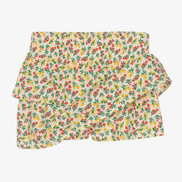 The Animals Observatory-Кремовая хлопковая юбка в цветочек | Childrensalon Outlet
