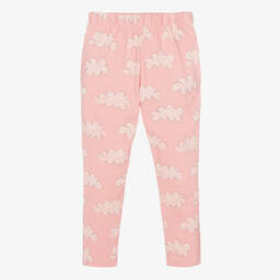 The Animals Observatory-Розовые хлопковые брюки с облаками | Childrensalon Outlet