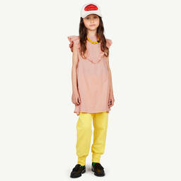 The Animals Observatory-Teen Girls Pink Cotton Frill Dress | Childrensalon Outlet