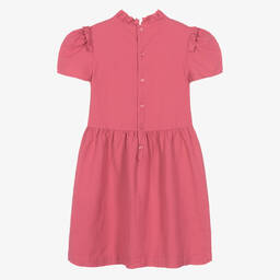 The Animals Observatory-فستان تينز بناتي مزيج قطن وكتان لون زهري | Childrensalon Outlet