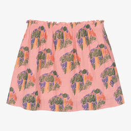 The Animals Observatory-Teen Girls Pink Cotton Skirt | Childrensalon Outlet