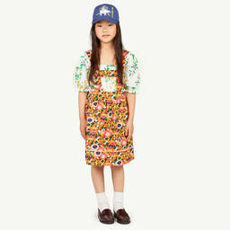 The Animals Observatory-بلوز قطن وكتان لون أبيض بطبعة ورود للمراهقات | Childrensalon Outlet