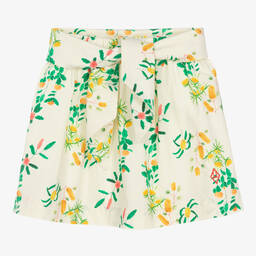 The Animals Observatory-Teen Girls White Cotton Floral Skirt | Childrensalon Outlet