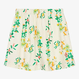 The Animals Observatory-Teen Girls White Cotton Floral Skirt | Childrensalon Outlet