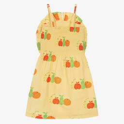 The Animals Observatory-فستان تينز بناتي قطن لون أصفر | Childrensalon Outlet