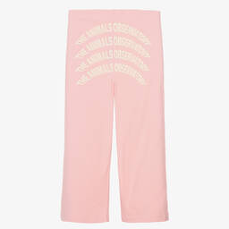 The Animals Observatory-بنطلون قطن جيرسي لون زهري باهت تينز | Childrensalon Outlet