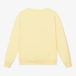 The Animals Observatory-سويتشيرت قطن جيرسي لون أصفر باستيل تينز | Childrensalon Outlet