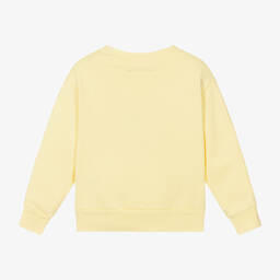 The Animals Observatory-سويتشيرت قطن جيرسي لون أصفر باستيل | Childrensalon Outlet