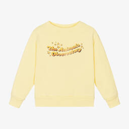 The Animals Observatory-سويتشيرت قطن جيرسي لون أصفر باستيل | Childrensalon Outlet