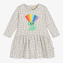 The Bonniemob-Серое хлопковое платье для малышек | Childrensalon Outlet