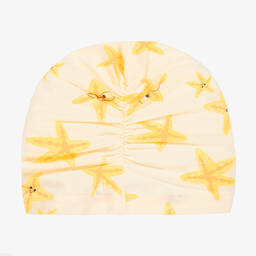 The Bonniemob-Baby Girls Ivory Organic Cotton Turban | Childrensalon Outlet