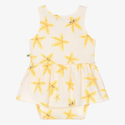 The Bonniemob-Baby Girls Organic Cotton Starfish Dress | Childrensalon Outlet