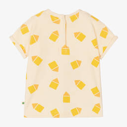 The Bonniemob-Baby Ivory Beach Hut Towelling T-Shirt | Childrensalon Outlet