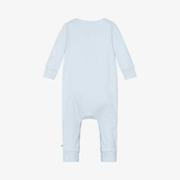 The Bonniemob-أفرول رومبر قطن عضوي لون أزرق للمواليد | Childrensalon Outlet