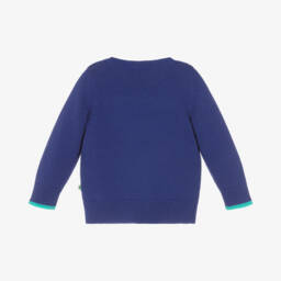 The Bonniemob-Boys Duck Blue Knit Jumper | Childrensalon Outlet