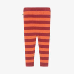 The Bonniemob-Boys Red Striped Knit Leggings | Childrensalon Outlet