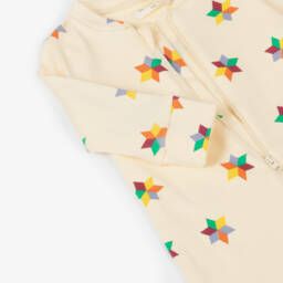 The Bonniemob-Girls Ivory Organic Babygrow Set | Childrensalon Outlet