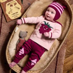 The Bonniemob-Girls Magenta Knitted Joggers | Childrensalon Outlet