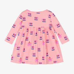 The Bonniemob-Girls Pink Organic Cotton Frock | Childrensalon Outlet