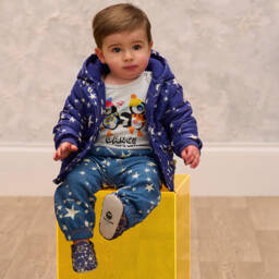 The Bonniemob-Grey Cotton Baby Top | Childrensalon Outlet