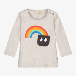 The Bonniemob-Серый топ из органического хлопка для малышей | Childrensalon Outlet