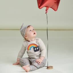 The Bonniemob-Серый топ из органического хлопка для малышей | Childrensalon Outlet